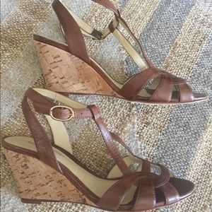 Alexandre Birman Cork Wedge Sandals Size 7